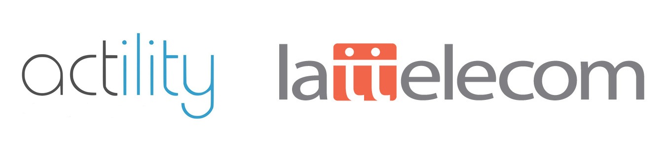 Old Actility and Lattelecom logos