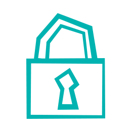 Blue padlock icon