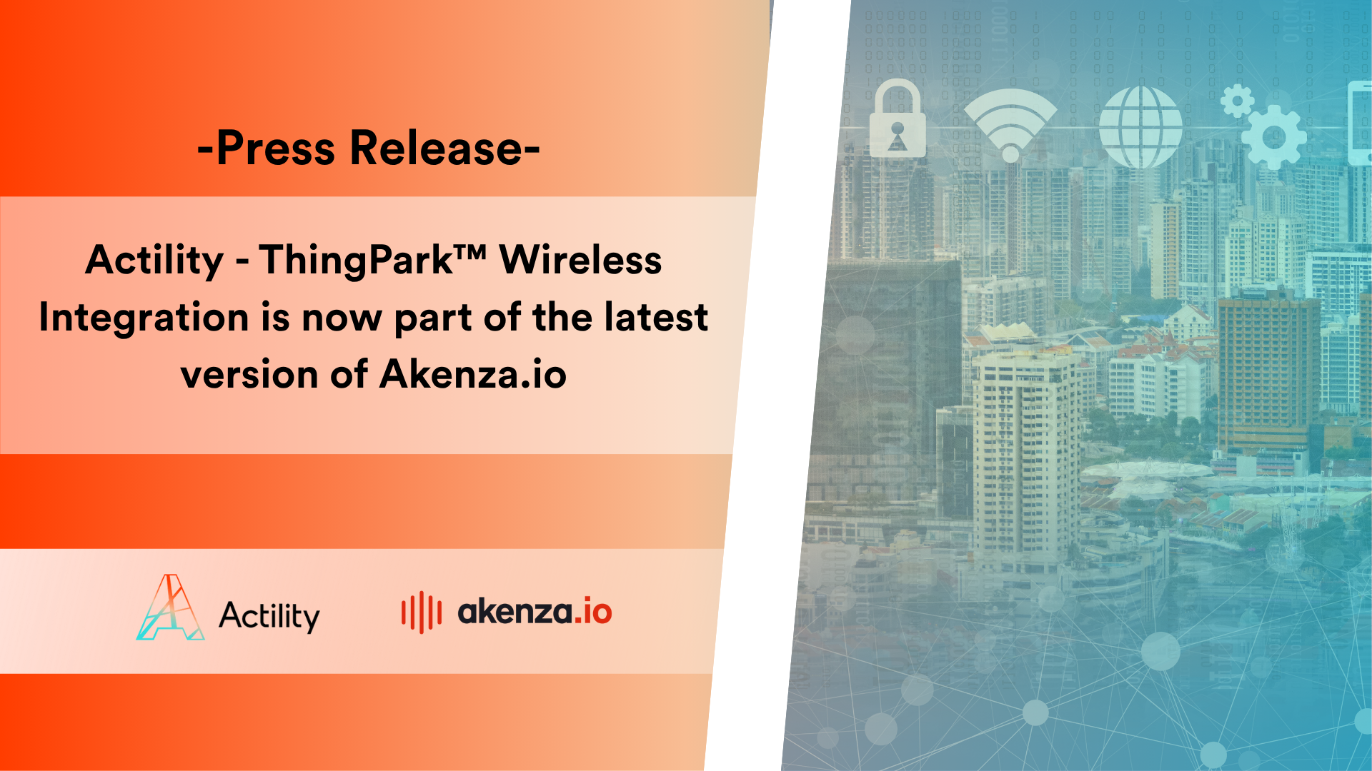 Actility – ThingPark™  Wireless Integration is now part of the latest version of akenza.io