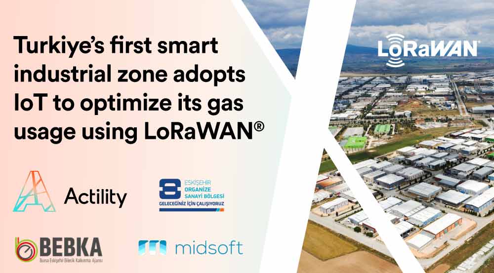 Midsoft and Actility Deploy Smart LoRaWAN Gas Metering in the Eskişehir Organized Industrial Zone       