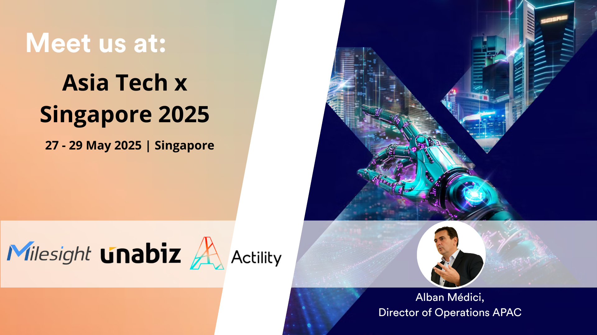 Meet Actility at Asia Tech x Singapore 2025