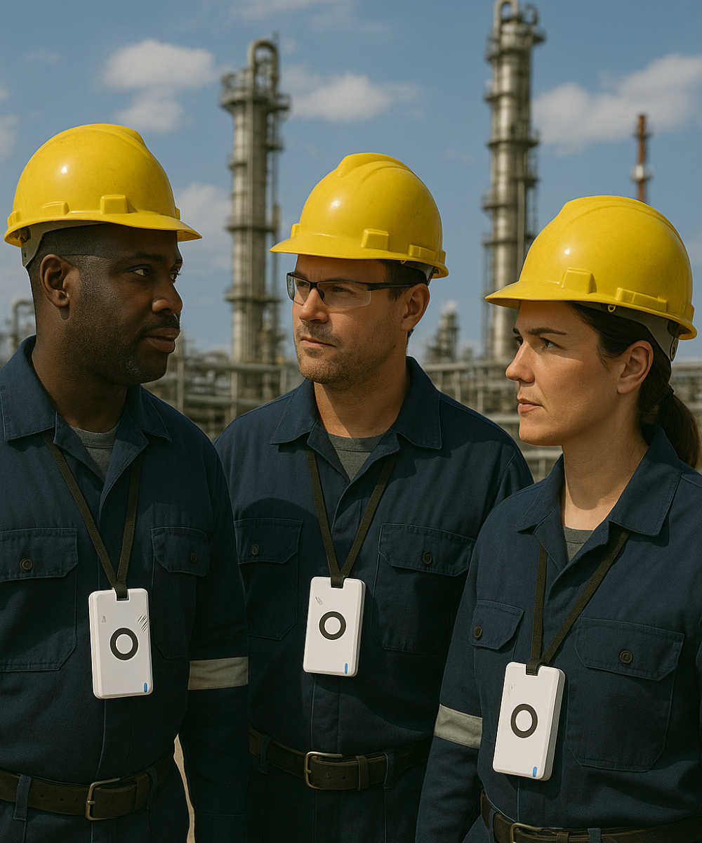 Smart badge in Oil & Gas conditions -1000x1400px